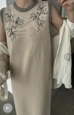 willfully ノースリーブロングワンピース　タン