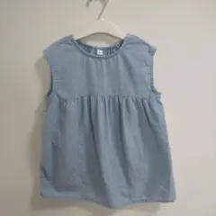 ノースリーブトップス 水色 100cm
