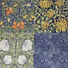 259.Ｖ&A WilliamMorrisシーチング生地【モリスモザイク】