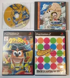 PS2 ドラゴンボールZ ユニゾン クラッシュバンディクー4 ワンピース