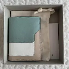MARNI 二つ折り 財布 ミントグリーン ティーグリーン