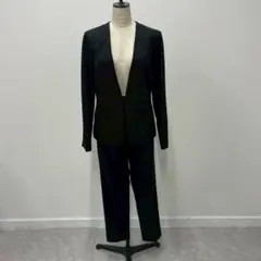 SPANNUNG フロントホックジャケット パンツセット ブラック 黒 M