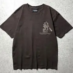 00s 半袖Tシャツ　オコイー川　ラフティング　アウトドア　ブラウン　M
