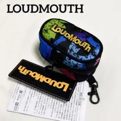 【新品】ラウドマウス　ゴルフ　ボールポーチ　ダイナソー柄B　ゴルフボールケース