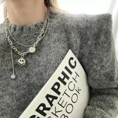 新品☆安心のメルカリ便☆ ニコちゃん ☆ スマイル ☆ ネックレス☆レディースz