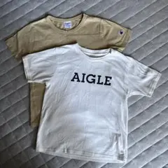 champion＆AIGLE 130cm Tシャツ2枚セット