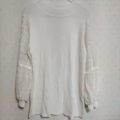 l’armoire de luxe 白サマーニット レース長袖