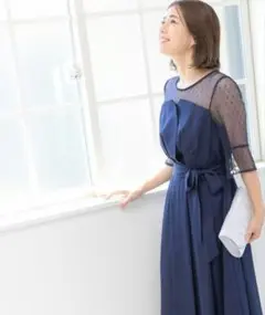 プレフェリール ドレス シアー チュール ビスチェ 結婚式 お呼ばれ