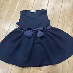 紺ワンピース　冠婚葬祭用　80