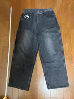 antimid デニム　ワイドデニム　m antiqua フロントタック ワイドデニム レディース ボトムス 送料