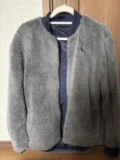 【美品】PUMA リバーシブルボンバージャケット グレー