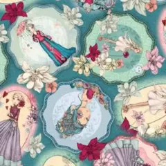 USAコットン*サントロロンドン*Mirabelle Tossグリーン