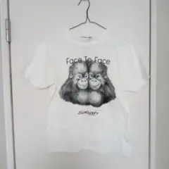 オラウータン柄　ボルネオ島　サバ州　 Face To Face Tシャツ