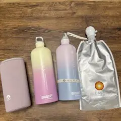 SUKALA 水素ボトルワイドマウスボトル 水筒カバー 紫・グレー SUKALA】（SUKALA×SIGG）ワイドマウスボトル(グレープ): ヨガ