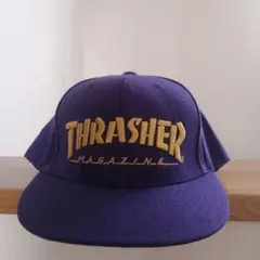 THRASHER パープル ベースボールキャップ
