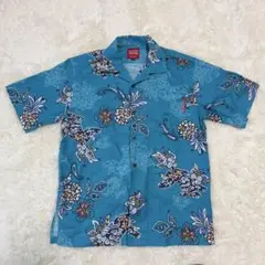 マンゴハウス　かりゆし　メンズシャツ　いちゃりばシーサーパイン　S