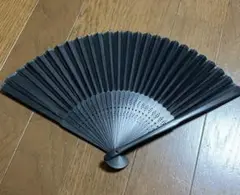 値下げ交渉可！　黒のメンズ扇子