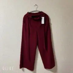 【K&G international】レディース パンツ ボトム ワインレッド