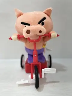 kntoy63-0574 クレヨンしんちゃん ぶりぶりざえもん　三輪車ぬいぐるみ