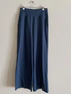 美品andar アンダール Airywin マキシワイドレギンス ダークデニム