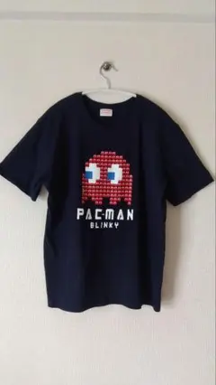 PAC-MAN BLINKY 半袖Tシャツ ネイビー