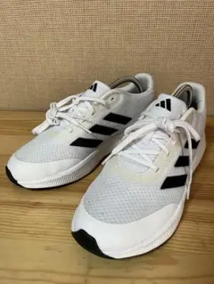d824/美品★adidas ランニングシューズ ホワイト25㎝