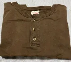 good wear ヘンリーネックTシャツ　カーキ　Lサイズ