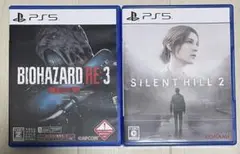 PS5 ソフト　バイオハザードRE3 サイレントヒル2リメイク