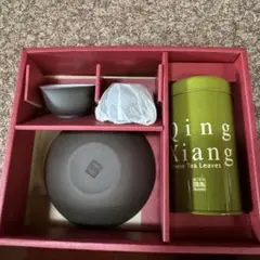 【訳あり】高級中国茶器　箱付き　清香　チンシャン　QINGXIANG QING XIANG チンシャン 清香 キントー スターターセット 茶海付