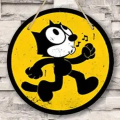 フィリックス・ザ・キャット Felix the Cat 木製看板 アメリカン雑貨
