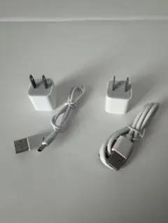 Apple USB充電器2個とケーブル2本セット