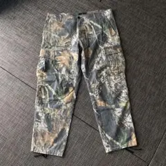 リアルツリー柄カーゴパンツ 90sヴィンテージ古着 ハンティング 迷彩柄