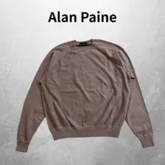 Alan Paine ニット セーター 無地 長袖 L 普段着 ベージュ