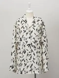 rosary moon Back Slit Big Shirts