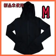 レディース フード付き ストレッチ　パーカー 指穴 ポケット付き　Mサイズ