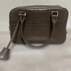 【美品】Falchi New York　ハンドバッグ　牛革　茶