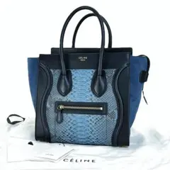 極希少☆美品☆CELINE ラゲージ マイクロショッパー パイソン ヘビ革