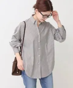 Spick&Span/パールボタンオーバーシャツシャツ /36/ BRW