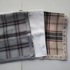 CHAPS、MCM、白 ハンカチ3枚セット