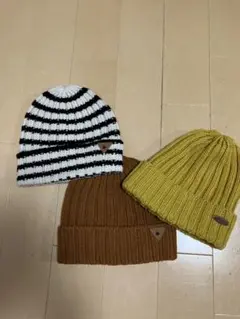 美品アンパサンド　キッズ　ニット帽　3枚セット