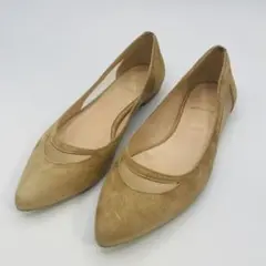 【美品】ファビオルスコーニ フラットパンプス ポイントテッドトゥ 35.5