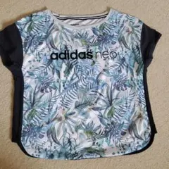 adidas neo フローラルプリント Tシャツ J/L