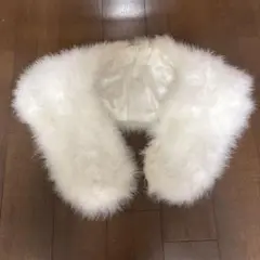 ホワイトファーショール 送料込み