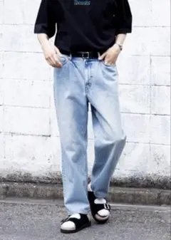 RAGEBLUE 10オンス/ストレートデニムバギーパンツ5P