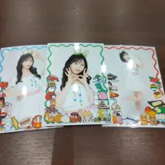 小栗有以 AKB48 大丸東京店 チーム8衣装展 ランダム生写真 3種コンプ