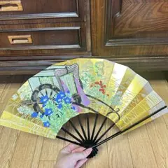 舞扇子 金 桔梗 牛車