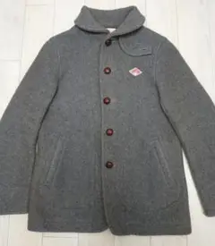 美品 ダントン ウールモッサシングルコート L