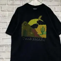 USA製90sヴィンテージTシャツ！シングルステッチ　ブラック半袖古着L716