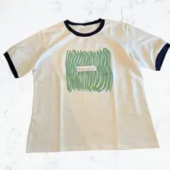 新品 ギリシャ語 リンガーTシャツ 2XL 3L ホワイト