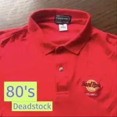 【80sデッドストック/米国製】ハードロックカフェ オーランド店限定ポロ